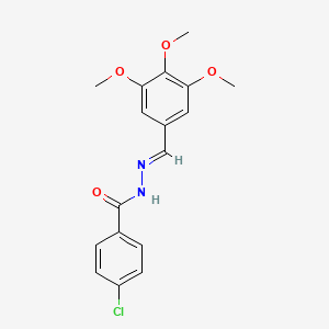 4-chloro-N'-[(E)-(3,4,5-trimethoxyphenyl)methylidene]benzohydrazide