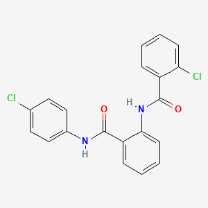 2-chloro-N-{2-[(4-chlorophenyl)carbamoyl]phenyl}benzamide