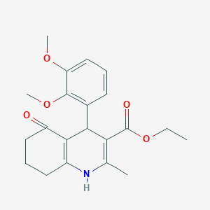 Ethyl 4-(2,3-dimethoxyphenyl)-2-methyl-5-oxo-1,4,5,6,7,8-hexahydroquinoline-3-carboxylate