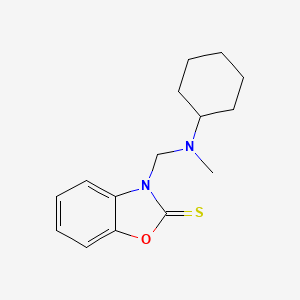 3-{[cyclohexyl(methyl)amino]methyl}-1,3-benzoxazole-2(3H)-thione