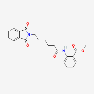 methyl 2-[6-(1,3-dioxo-2,3-dihydro-1H-isoindol-2-yl)hexanamido]benzoate