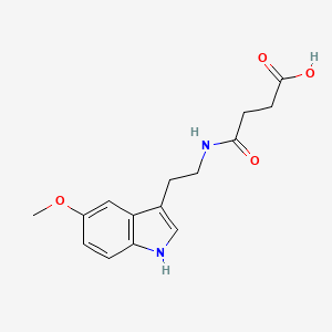 4-((2-(5-Methoxy-1H-indol-3-yl)ethyl)amino)-4-oxobutanoic acid