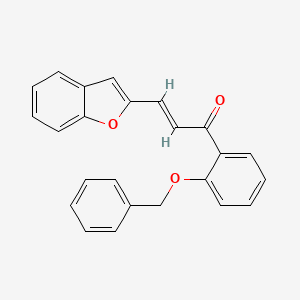 (2E)-3-(1-benzofuran-2-yl)-1-[2-(benzyloxy)phenyl]prop-2-en-1-one