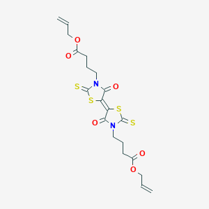 prop-2-en-1-yl 4-[(5E)-4-oxo-5-{4-oxo-3-[4-oxo-4-(prop-2-en-1-yloxy)butyl]-2-thioxo-1,3-thiazolidin-5-ylidene}-2-thioxo-1,3-thiazolidin-3-yl]butanoate