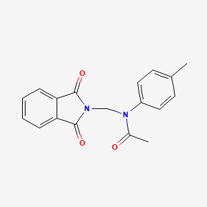 N-[(1,3-dioxoisoindol-2-yl)methyl]-N-(4-methylphenyl)acetamide