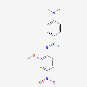 N-(4-(Dimethylamino)benzylidene)-2-methoxy-4-nitroaniline