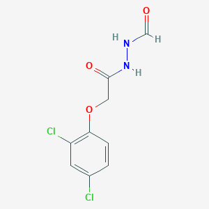 molecular formula C9H8Cl2N2O3 B11706569 2-(2,4-dichlorophenoxy)-N'-formylacetohydrazide 