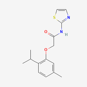 2-[5-methyl-2-(propan-2-yl)phenoxy]-N-(1,3-thiazol-2-yl)acetamide