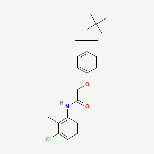 molecular formula C23H30ClNO2 B11706632 N-(3-chloro-2-methylphenyl)-2-[4-(2,4,4-trimethylpentan-2-yl)phenoxy]acetamide 