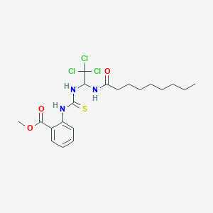 Methyl 2-{[(2,2,2-trichloro-1-nonanamidoethyl)carbamothioyl]amino}benzoate