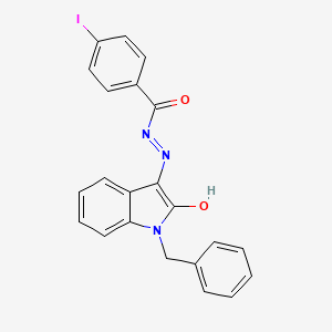 N'-[(3E)-1-Benzyl-2-oxo-2,3-dihydro-1H-indol-3-ylidene]-4-iodobenzohydrazide