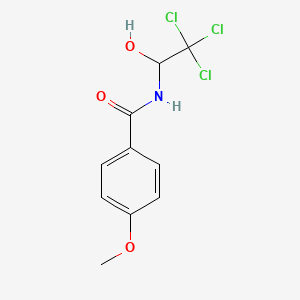 4-methoxy-N-(2,2,2-trichloro-1-hydroxyethyl)benzamide