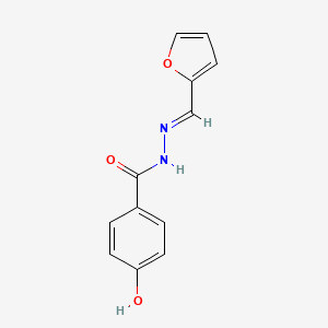 molecular formula C12H10N2O3 B11706704 N'-(Furan-2-ylmethylene)-4-hydroxybenzohydrazide CAS No. 100136-52-5