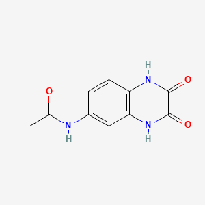 molecular formula C10H9N3O3 B1170672 N-(2,3-dihydroxy-6-quinoxalinyl)acetamide 