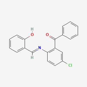 5-Chloro-2-(2-hydroxybenzylideneamino)benzophenone