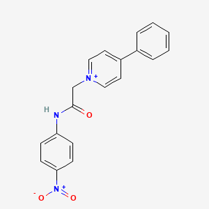 1-{2-[(4-Nitrophenyl)amino]-2-oxoethyl}-4-phenylpyridinium