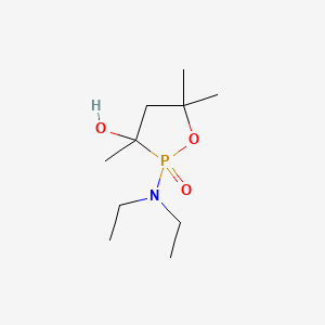 molecular formula C10H22NO3P B11706787 cis-2-(Diethylamino)-3,5,5-trimethyl-1,2-oxaphospholan-3-ol 2-oxide CAS No. 39770-51-9