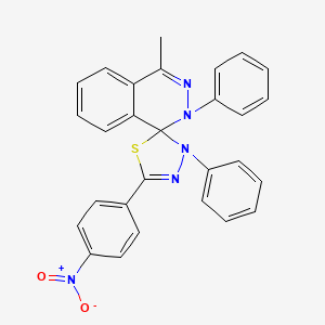 4-methyl-5'-(4-nitrophenyl)-2,3'-diphenyl-2H,3'H-spiro[phthalazine-1,2'-[1,3,4]thiadiazole]