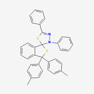 3,3-bis(4-methylphenyl)-3',5'-diphenyl-3H,3'H-spiro[2-benzothiophene-1,2'-[1,3,4]thiadiazole]