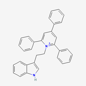 molecular formula C33H27N2+ B11706852 1-[2-(1H-indol-3-yl)ethyl]-2,4,6-triphenylpyridinium 