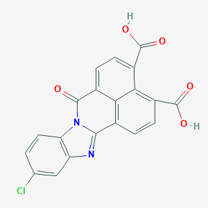 molecular formula C20H9ClN2O5 B11706861 11-Chloro-7-oxo-7H-benzimidazo[2,1-a]benz[de]isoquinoline-3,4-dicarboxylic acid CAS No. 52239-18-6