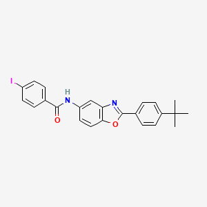 N-[2-(4-tert-butylphenyl)-1,3-benzoxazol-5-yl]-4-iodobenzamide