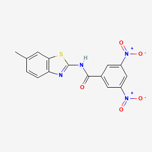 N-(6-methyl-1,3-benzothiazol-2-yl)-3,5-dinitrobenzamide