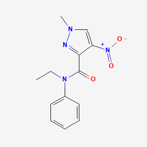 N-ethyl-1-methyl-4-nitro-N-phenyl-1H-pyrazole-3-carboxamide