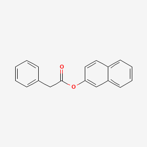 molecular formula C18H14O2 B11706927 Phenylacetic acid, 2-naphthyl ester CAS No. 2491-30-7