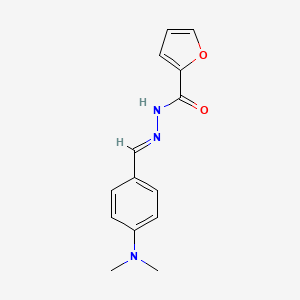 molecular formula C14H15N3O2 B11706954 N-[[4-(dimethylamino)benzylidene]amino]-2-furamide 