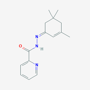 N'-[(1Z)-3,5,5-trimethylcyclohex-2-en-1-ylidene]pyridine-2-carbohydrazide