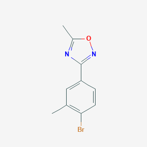 molecular formula C10H9BrN2O B117070 3-(4-溴-3-甲基苯基)-5-甲基-1,2,4-噁二唑 CAS No. 148672-39-3