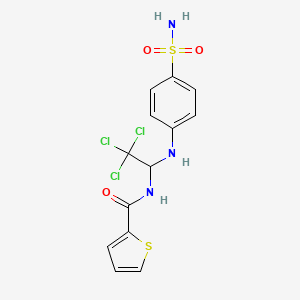 N-{2,2,2-trichloro-1-[(4-sulfamoylphenyl)amino]ethyl}thiophene-2-carboxamide