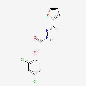 2-(2,4-dichlorophenoxy)-N'-[(1E)-2-furylmethylene]acetohydrazide