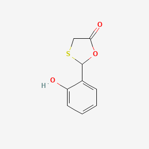 molecular formula C9H8O3S B1170706 2-(2-Hydroxyphenyl)-1,3-oxathiolan-5-one 