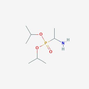 molecular formula C8H20NO3P B11707073 Dipropan-2-yl (1-aminoethyl)phosphonate 