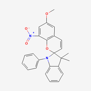 6-Methoxy-3',3'-dimethyl-8-nitro-1'-phenyl-1',3'-dihydrospiro[chromene-2,2'-indole]