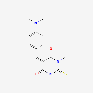 5-[4-(diethylamino)benzylidene]-1,3-dimethyl-2-thioxodihydropyrimidine-4,6(1H,5H)-dione