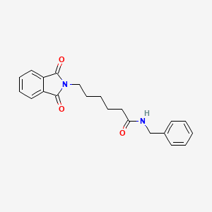 molecular formula C21H22N2O3 B11707157 N-benzyl-6-(1,3-dioxo-1,3-dihydro-2H-isoindol-2-yl)hexanamide 