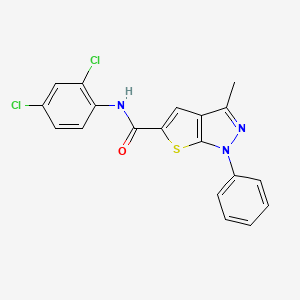 N-(2,4-dichlorophenyl)-3-methyl-1-phenyl-1H-thieno[2,3-c]pyrazole-5-carboxamide