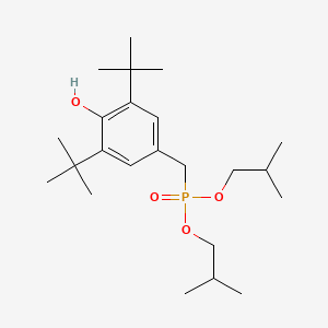 Bis(2-methylpropyl) (3,5-DI-tert-butyl-4-hydroxyphenyl)methylphosphonate