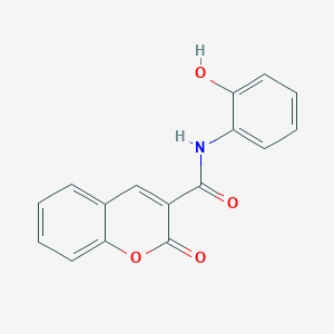 molecular formula C16H11NO4 B11707315 N-(2-hydroxyphenyl)-2-oxo-2H-chromene-3-carboxamide CAS No. 1846-95-3