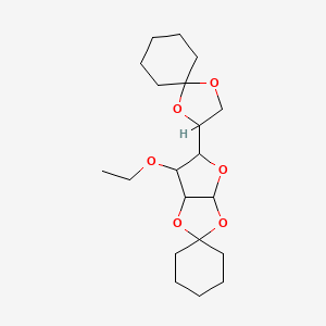 5'-(1,4-Dioxaspiro[4.5]dec-2-yl)-6'-ethoxytetrahydrospiro[cyclohexane-1,2'-furo[2,3-d][1,3]dioxole] (non-preferred name)