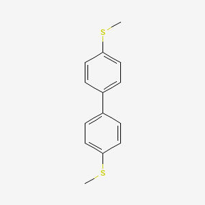 molecular formula C14H14S2 B11707379 4,4'-Bis(methylsulfanyl)biphenyl CAS No. 10075-90-8