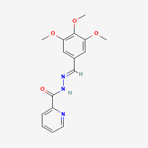 molecular formula C16H17N3O4 B11707422 N'-[(E)-(3,4,5-trimethoxyphenyl)methylidene]pyridine-2-carbohydrazide 