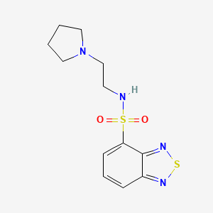 N-(2-pyrrolidin-1-ylethyl)-2,1,3-benzothiadiazole-4-sulfonamide