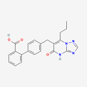 (1,1'-Biphenyl)-2-carboxylic acid, 4'-((1,5-dihydro-5-oxo-7-propyl-1,2,4-triazolo(1,5-a)pyrimidin-6-yl)methyl)-