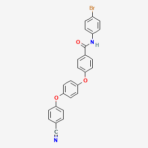 N-(4-Bromophenyl)-4-[4-(4-cyanophenoxy)phenoxy]benzamide