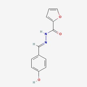 molecular formula C12H10N2O3 B11707565 N'-[(E)-(4-hydroxyphenyl)methylidene]furan-2-carbohydrazide 