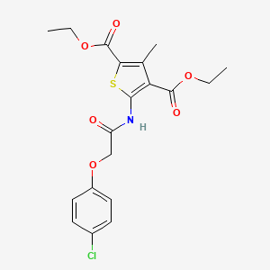 2,4-Diethyl 5-[2-(4-chlorophenoxy)acetamido]-3-methylthiophene-2,4-dicarboxylate